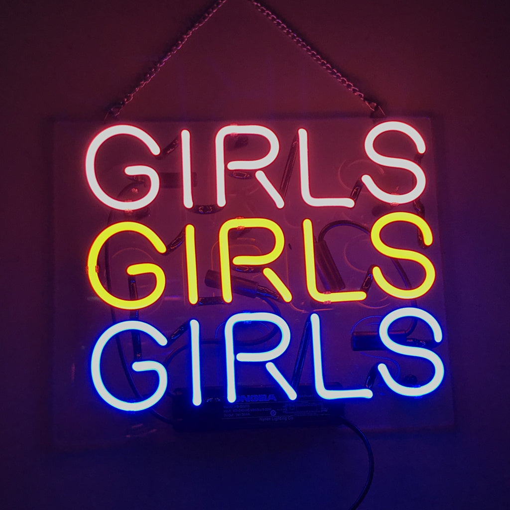 Girls Girls Girls Neon Sign Light Bar Club Garage Decor