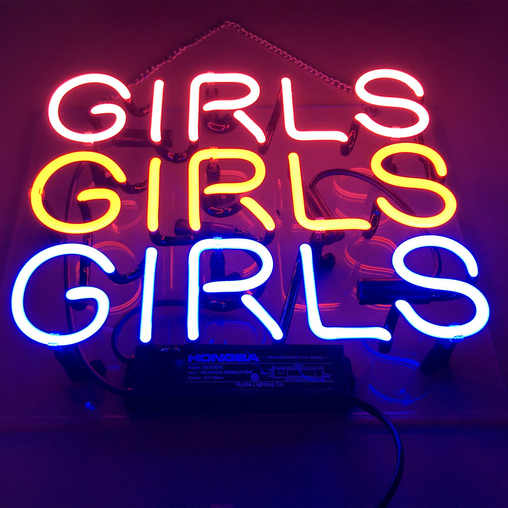 Girls Girls Girls Neon Sign Light Bar Club Garage Decor