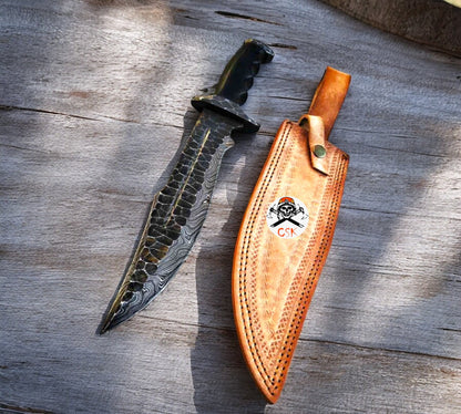 Handforged Tactical Knife with Micarta Handle Fixed Blade