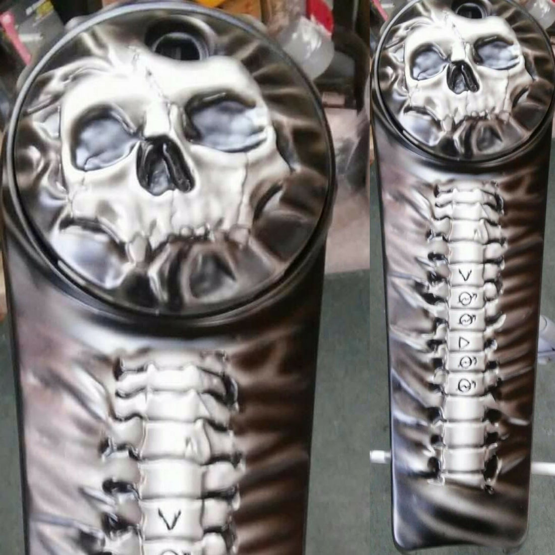 Harley Davidson touring console with 3D skull theme