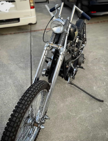 Narrow Inline Springer Fork Harley Custom Chopper Build