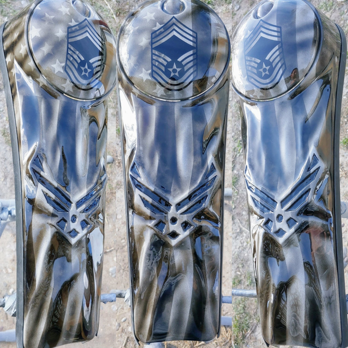 3D Air Force and American flag console