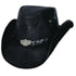 Bullhide King of the Road leather cowboy hat with braided band and eagle detailing from Heavy Metal Collection