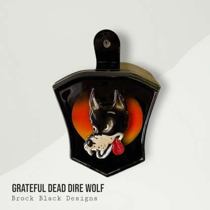 3D Grateful Dead dire wolf horn cover