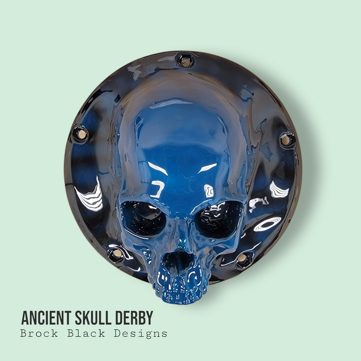 3D Ancient Skull derby cover
