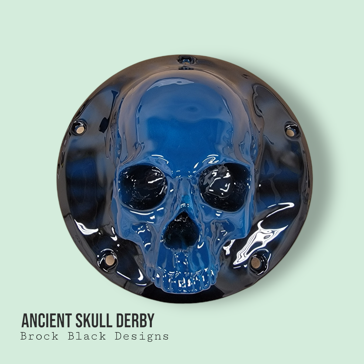 3D Ancient Skull derby cover