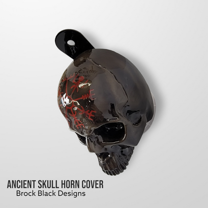 3D ancient skull viking compass