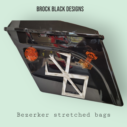 Bezerker themed stretched bags