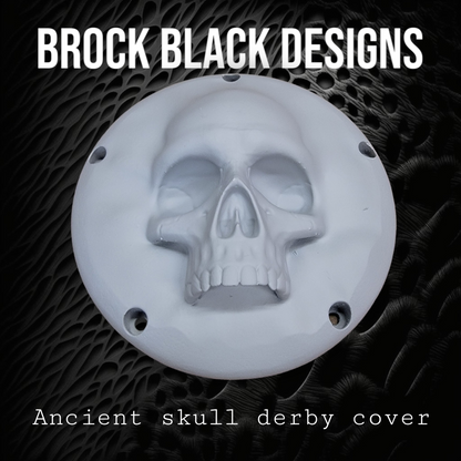 3D Ancient Skull derby cover