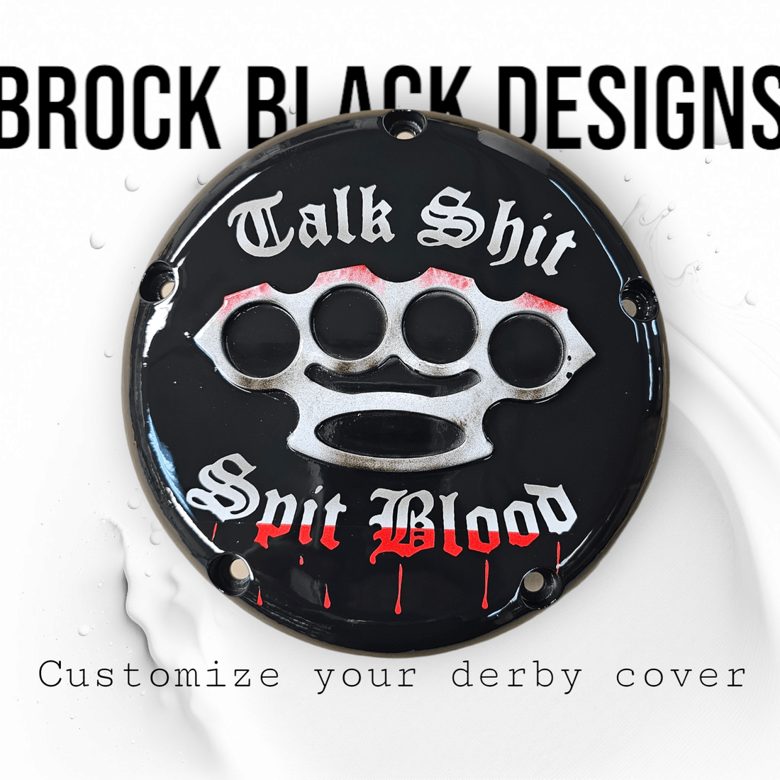 Harley Davidson Derby Cover Talk sh*t spit blood
