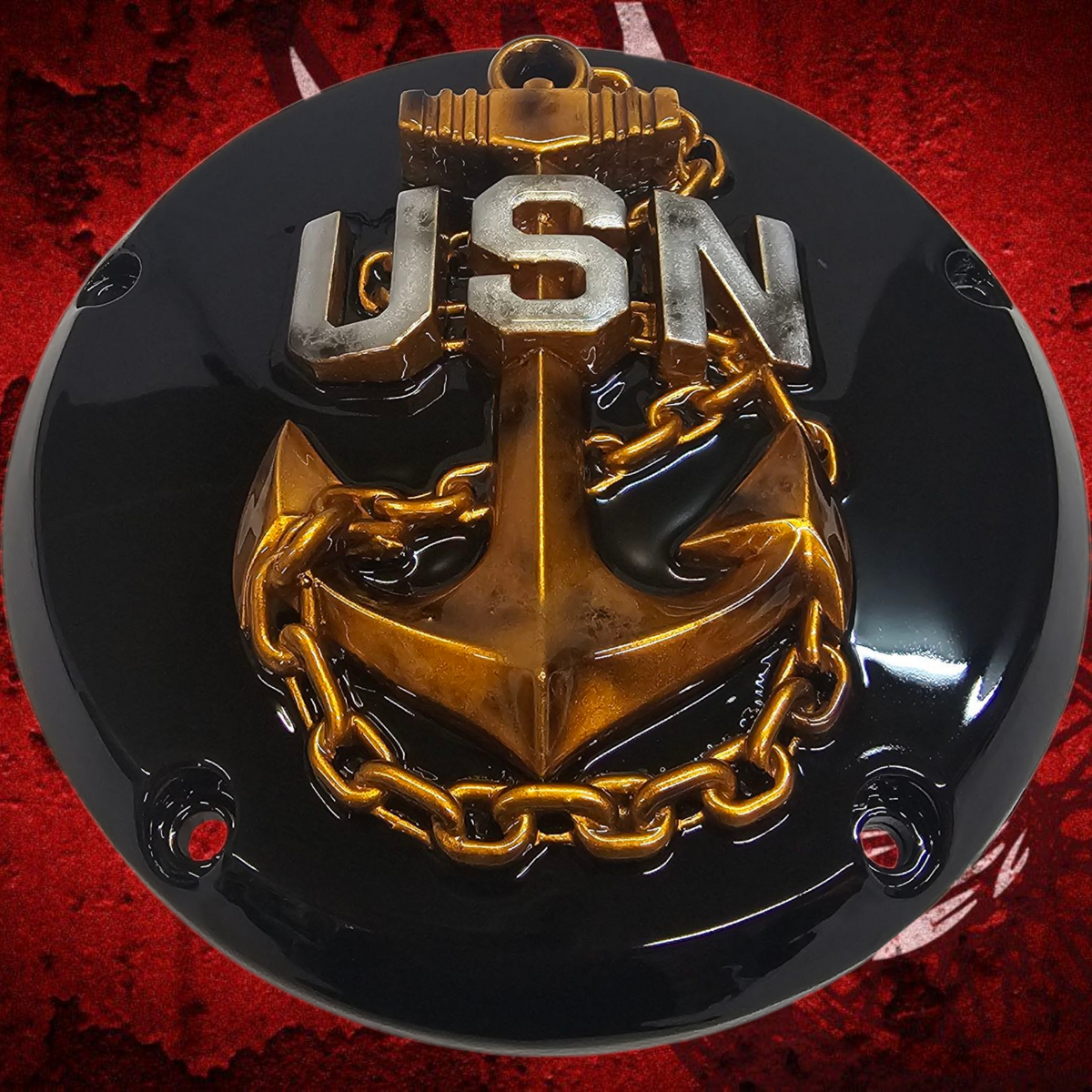 USN Harley derby cover