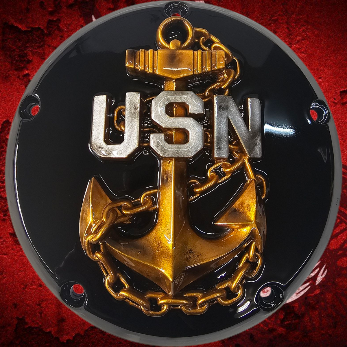 USN Harley derby cover