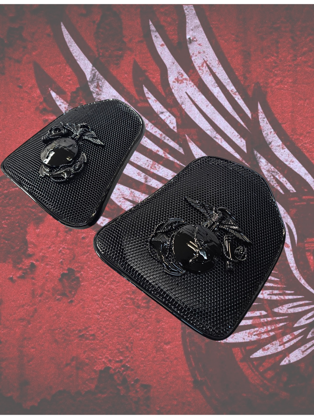 19 to 25+ Indian Challenger Challenger USMC themed inner speaker grills set