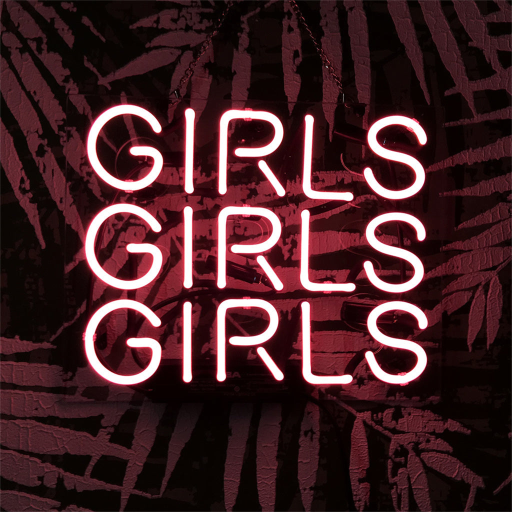 Girls Girls Girls Neon Sign Light Bar Club Garage Decor