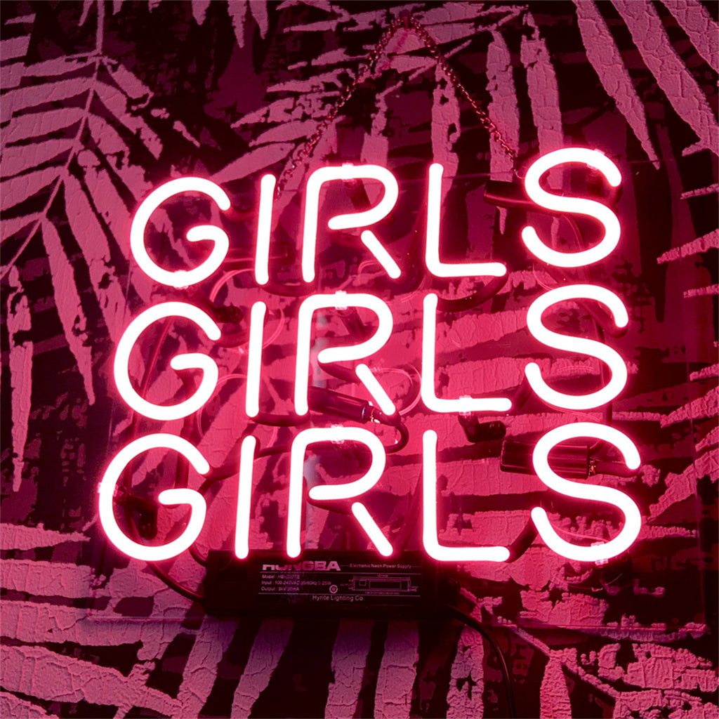 Girls Girls Girls Neon Sign Light Bar Club Garage Decor