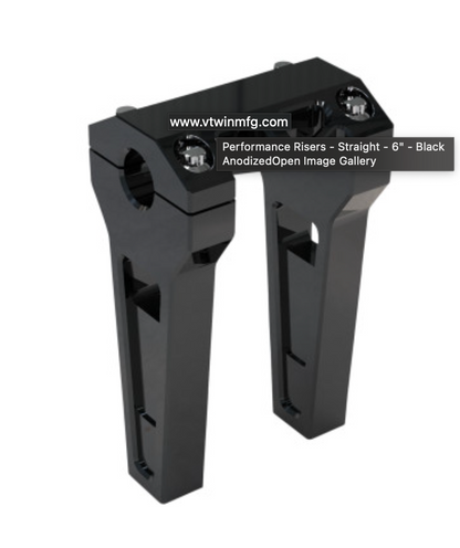LA Choppers 1" Straight Handlebar Risers 6", 8" &amp; 10" Heights
