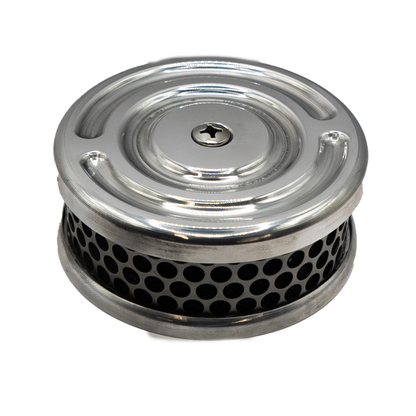Swirl 4" Air Cleaner for S&amp;S and CV Carb Harley Custom