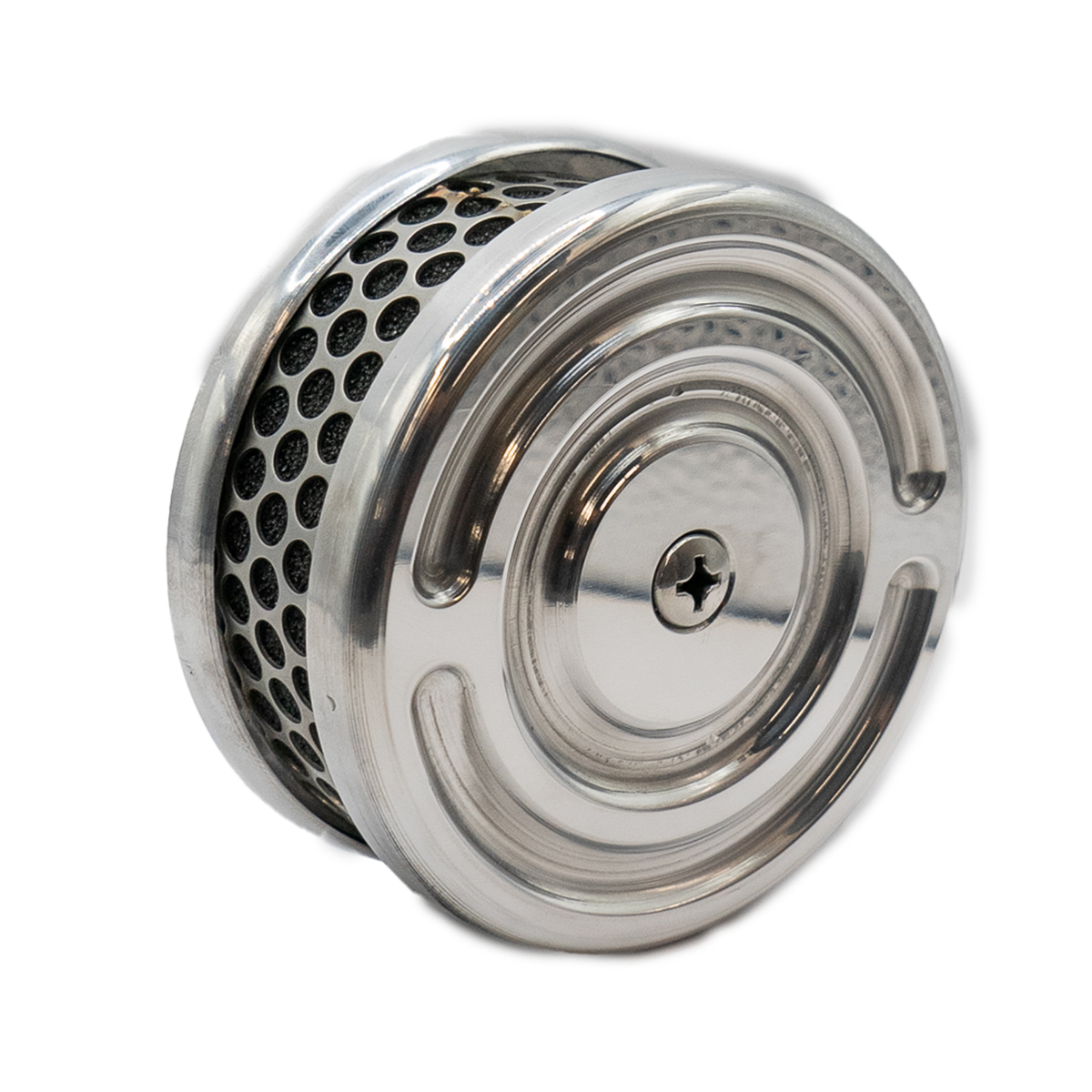 Swirl 4" Air Cleaner for S&amp;S and CV Carb Harley Custom