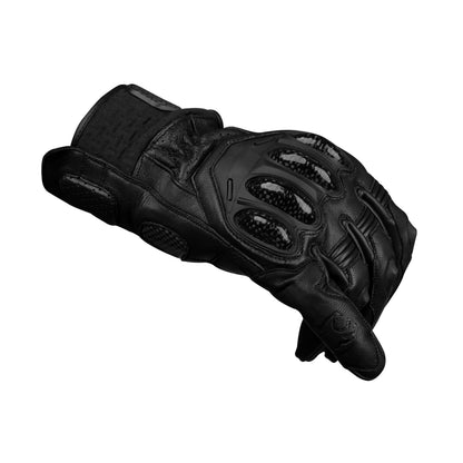 Gladiator Leather Motorcycle Gloves Reinforced Knuckle Men