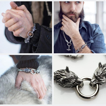 Viking Wolf Head King&