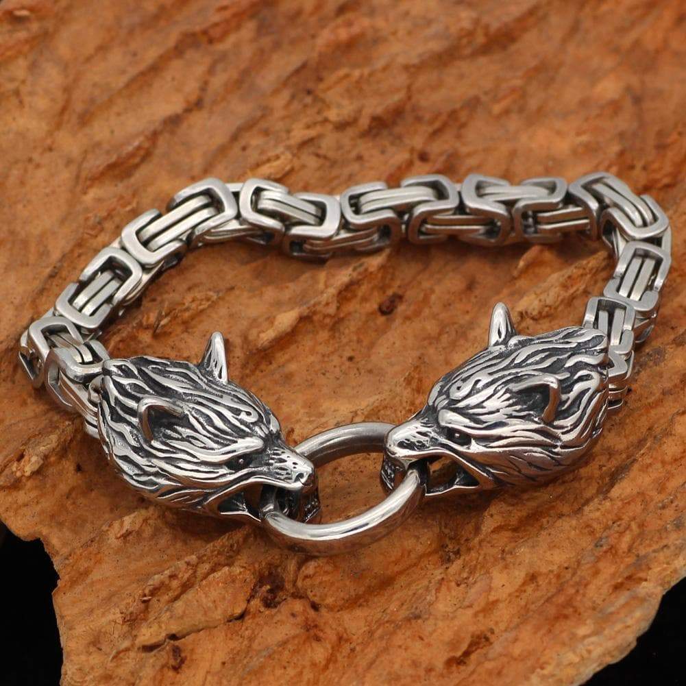 Viking Wolf Head King&