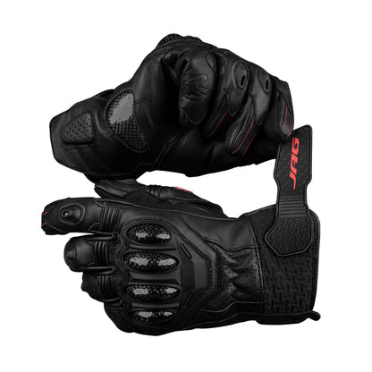 Gladiator Leather Motorcycle Gloves Reinforced Knuckle Men