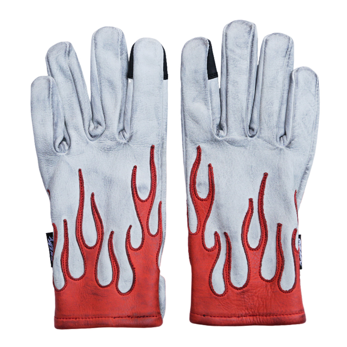 Red Flame White Gloves