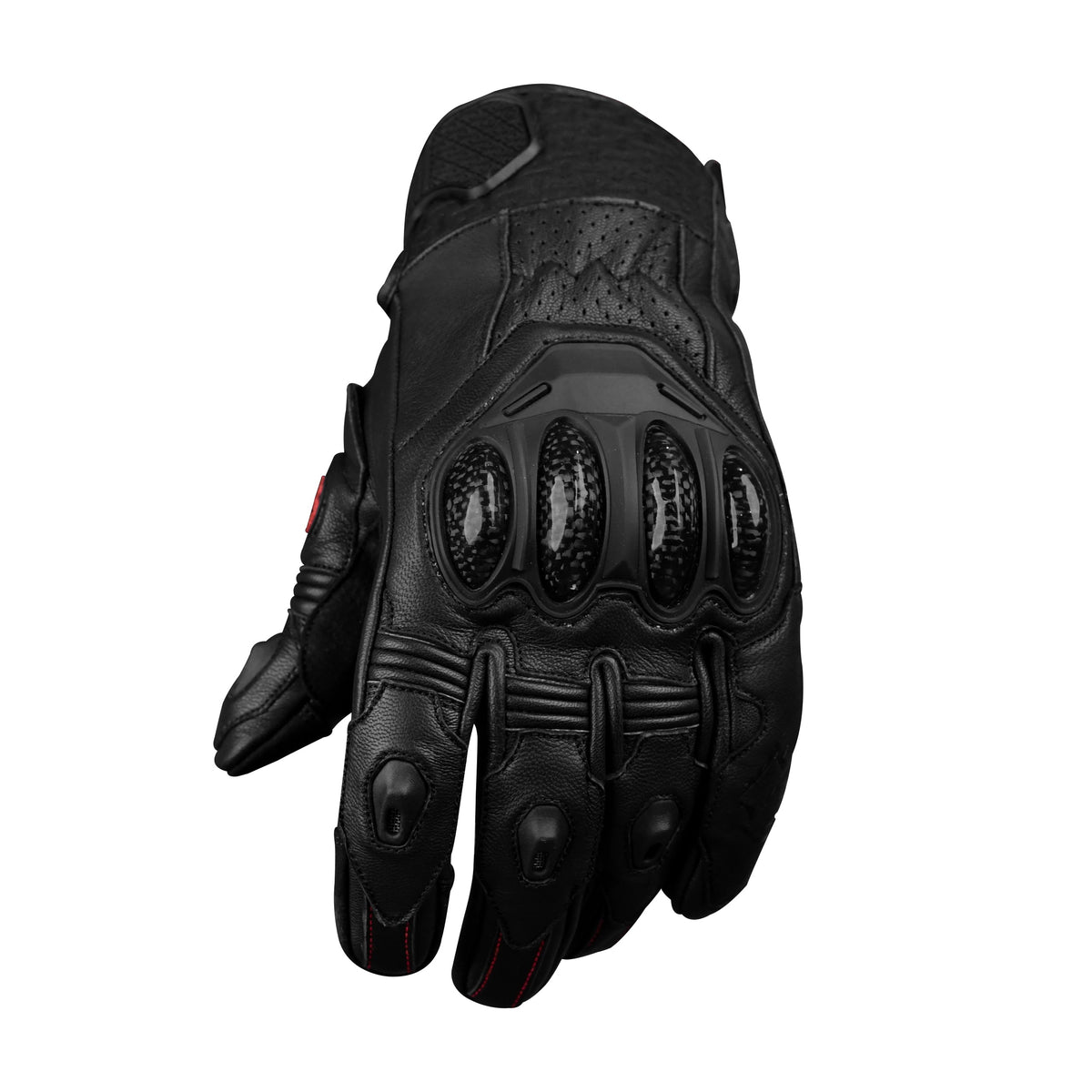 Gladiator Leather Motorcycle Gloves Reinforced Knuckle Men