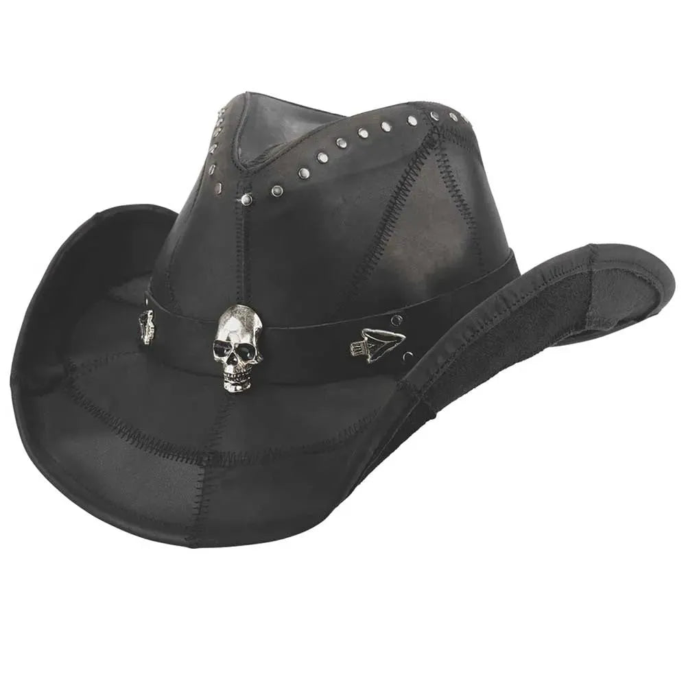 Bullhide Hardtail Leather Cowboy Hat Motorcycle Western