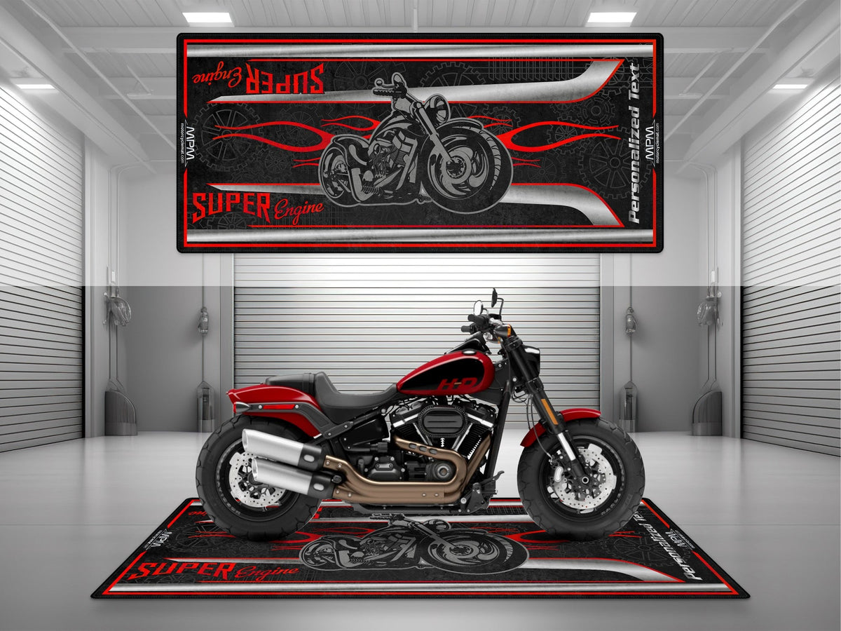 MPM Motorcycle Mat for American Motorcycles U1203 Garage