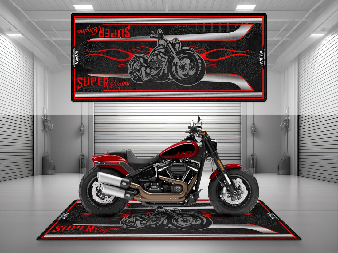 MPM Motorcycle Mat for American Motorcycles U1203 Garage