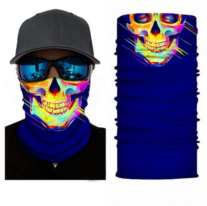 Outdoor Sport Seamless Bandanas Neck Warmer Buffe Face Shield Motorcycle Cycling Balaclava Headband Mask Hiking Fishing Scarf Bandanas Women Men Neck Gaiter Cover Turban Multipurpose Balaclava Elastic UV Face Shields for Women