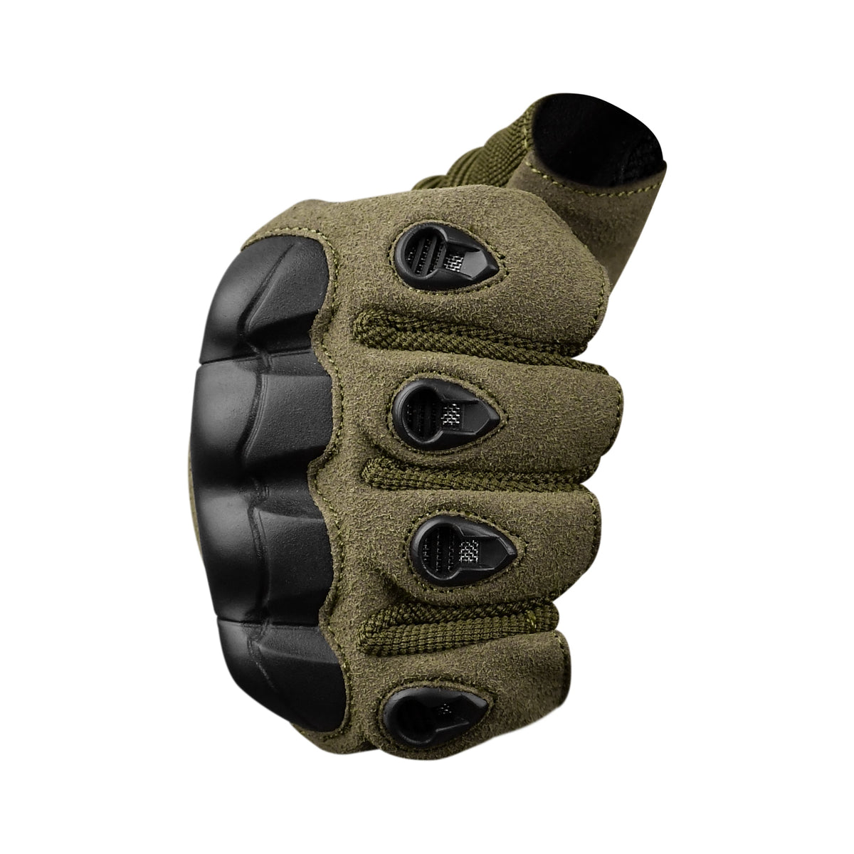 JAG Half Finger Tactical Motorcycle Gloves Olive