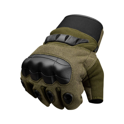 JAG Half Finger Tactical Motorcycle Gloves Olive
