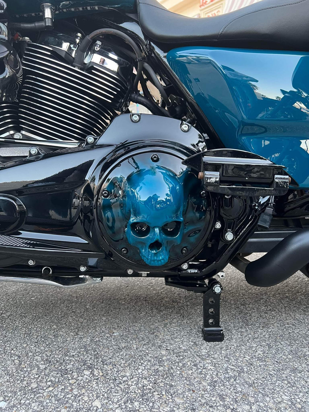 3D Ancient Skull derby cover