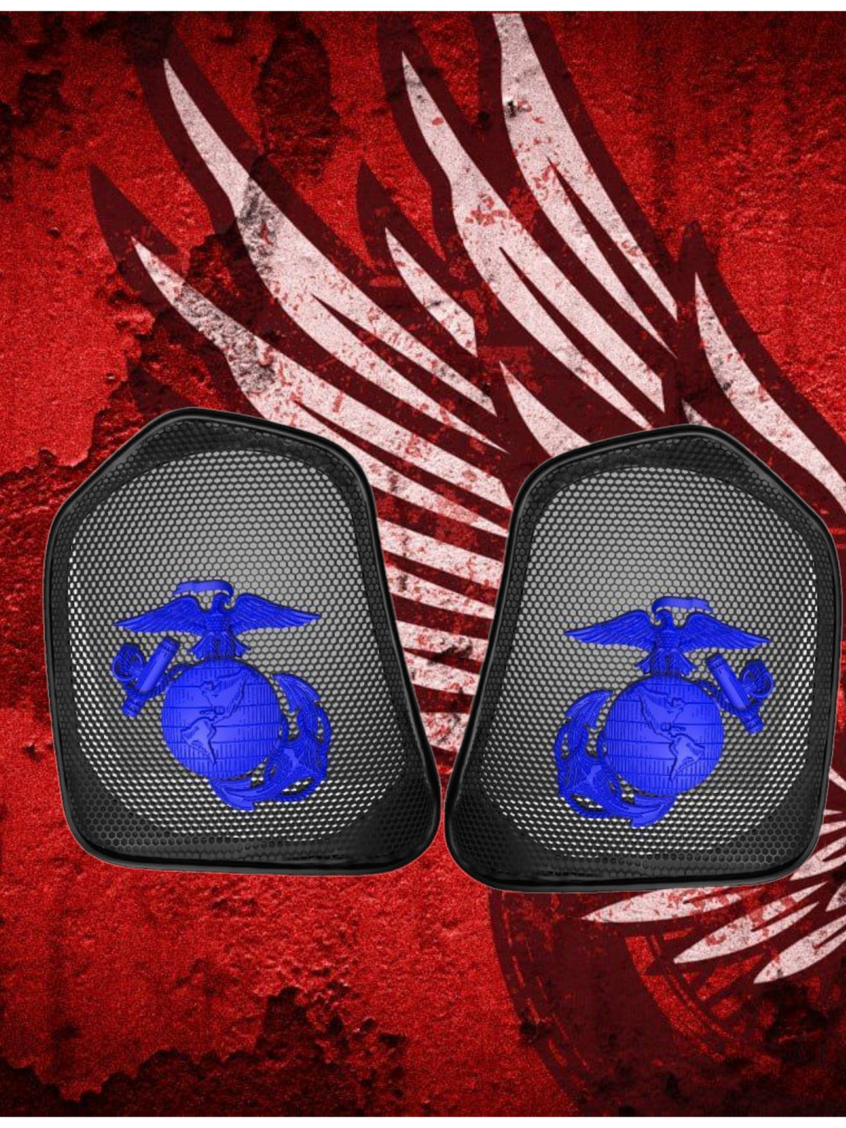 19 to 25+ Indian Challenger Challenger USMC themed inner speaker grills set