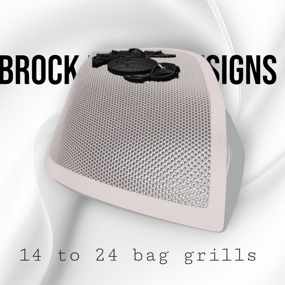 14-23 (Rockford) Harley Davidson bag lid Speaker Grill Cover USMC