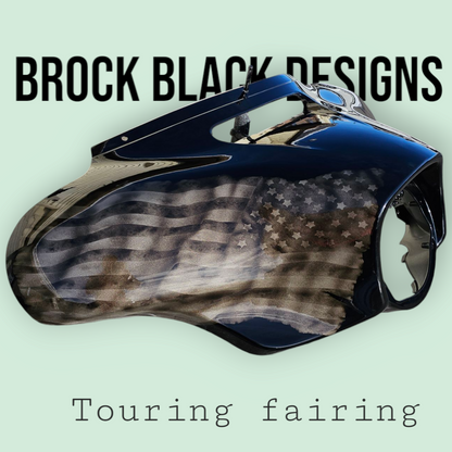 Pow Mia and American Flag fairing batwing