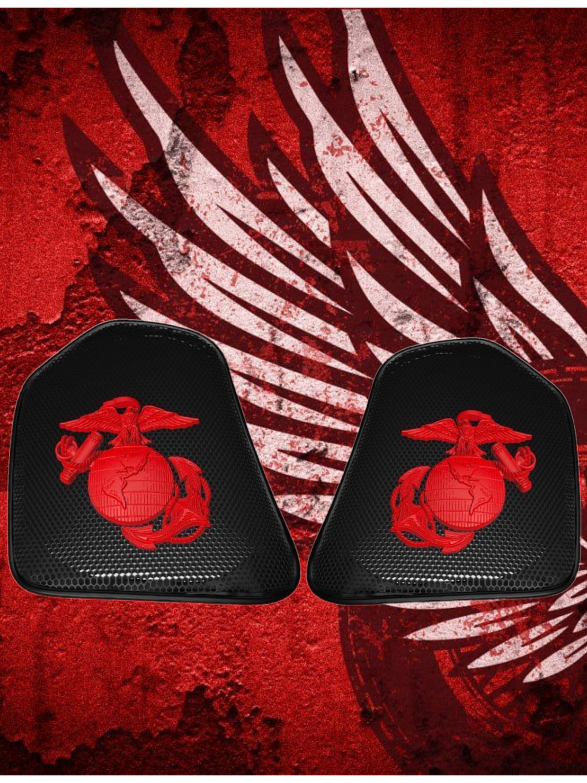 19 to 25+ Indian Challenger Challenger USMC themed inner speaker grills set