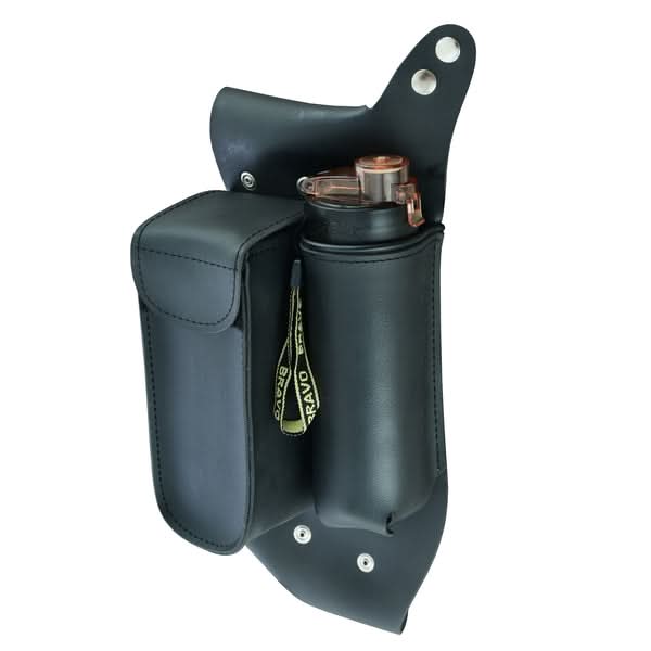 Crash Bar Bag Left Side Leather Motorcycle Highway Bar