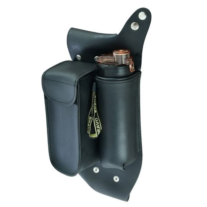 Crash Bar Bag Left Side Leather Motorcycle Highway Bar