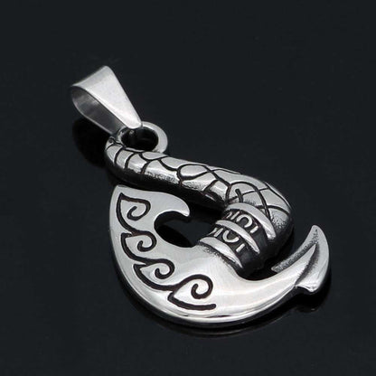 Viking Axe Stainless Steel Pendant Necklace Norse Warrior