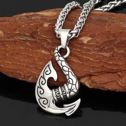 Viking Axe Stainless Steel Pendant Necklace Norse Warrior