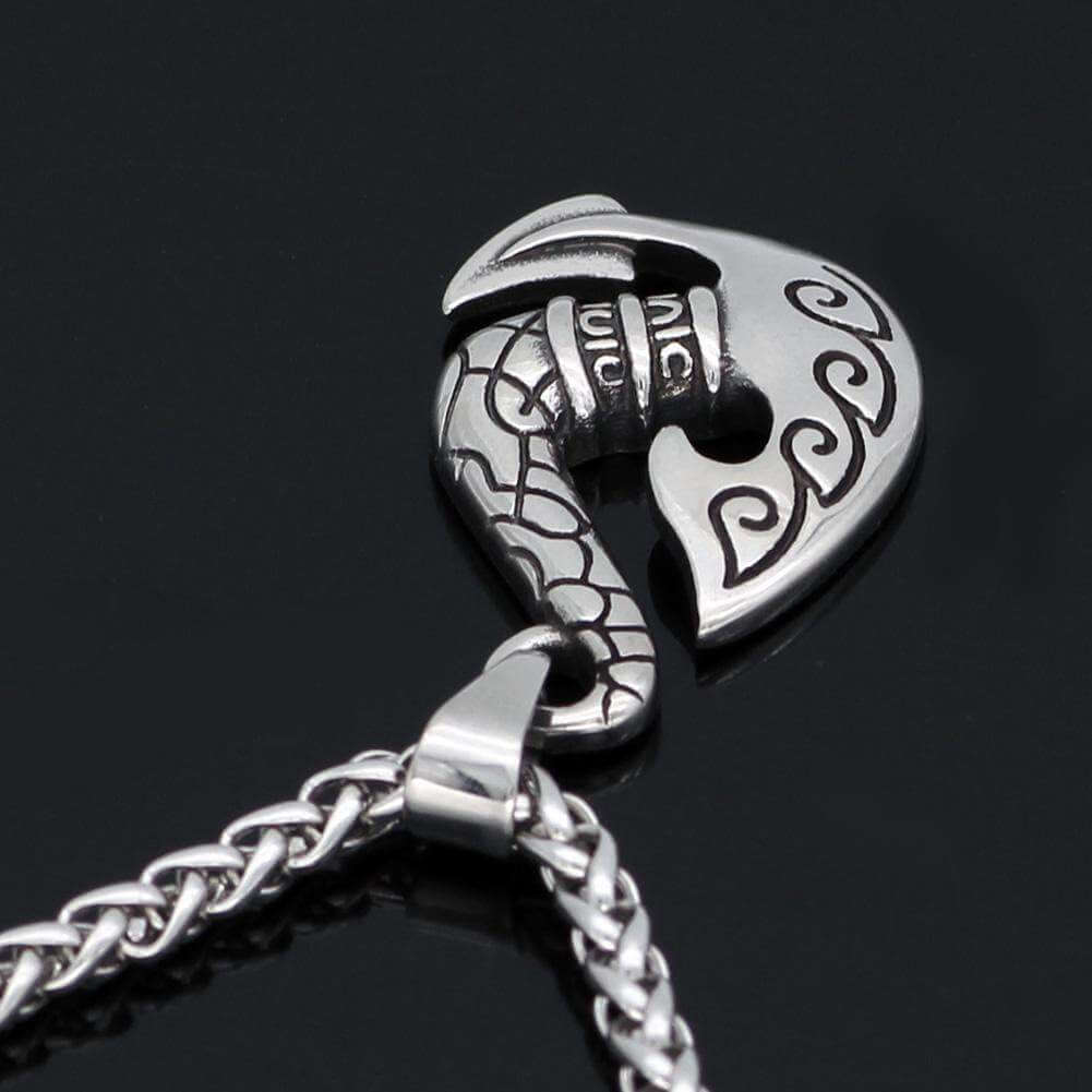 Viking Axe Stainless Steel Pendant Necklace Norse Warrior