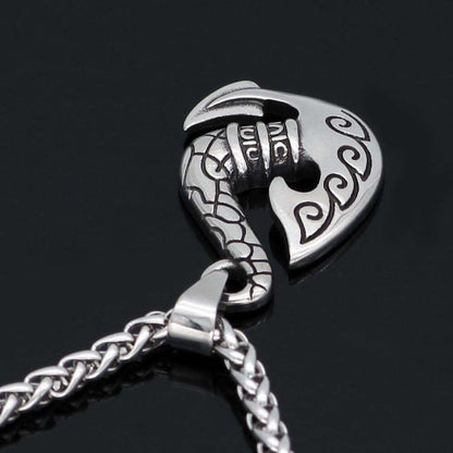 Viking Axe Stainless Steel Pendant Necklace Norse Warrior